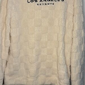 Cream Textured Sweatshirt